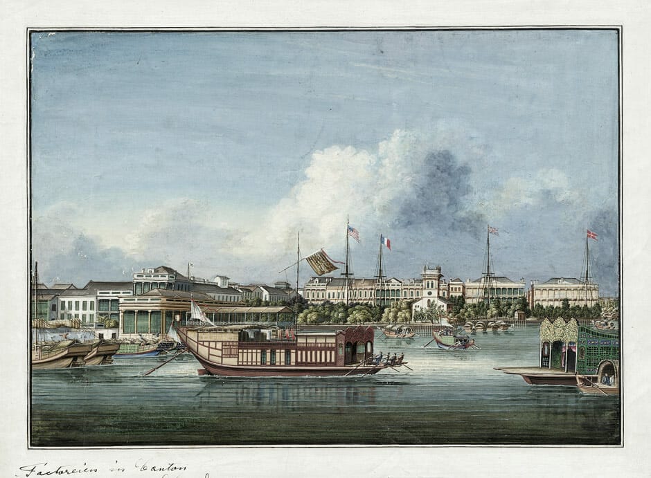 Guangzhou's (Canton) harbor in 1850 